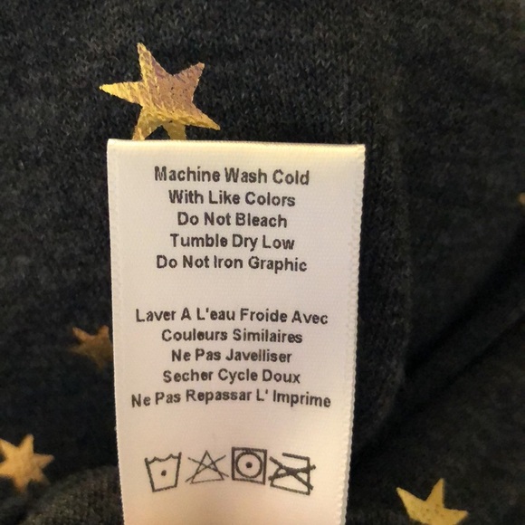 Spiritual Gangster Long Sleeve Stars Top, size S NWT - Picture 9 of 9